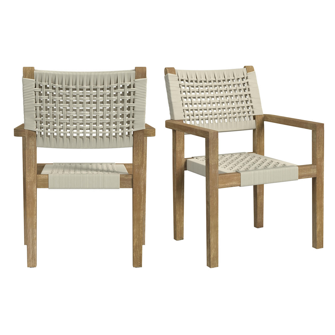 Pacific Solid Wood Outdoor Dining Chair